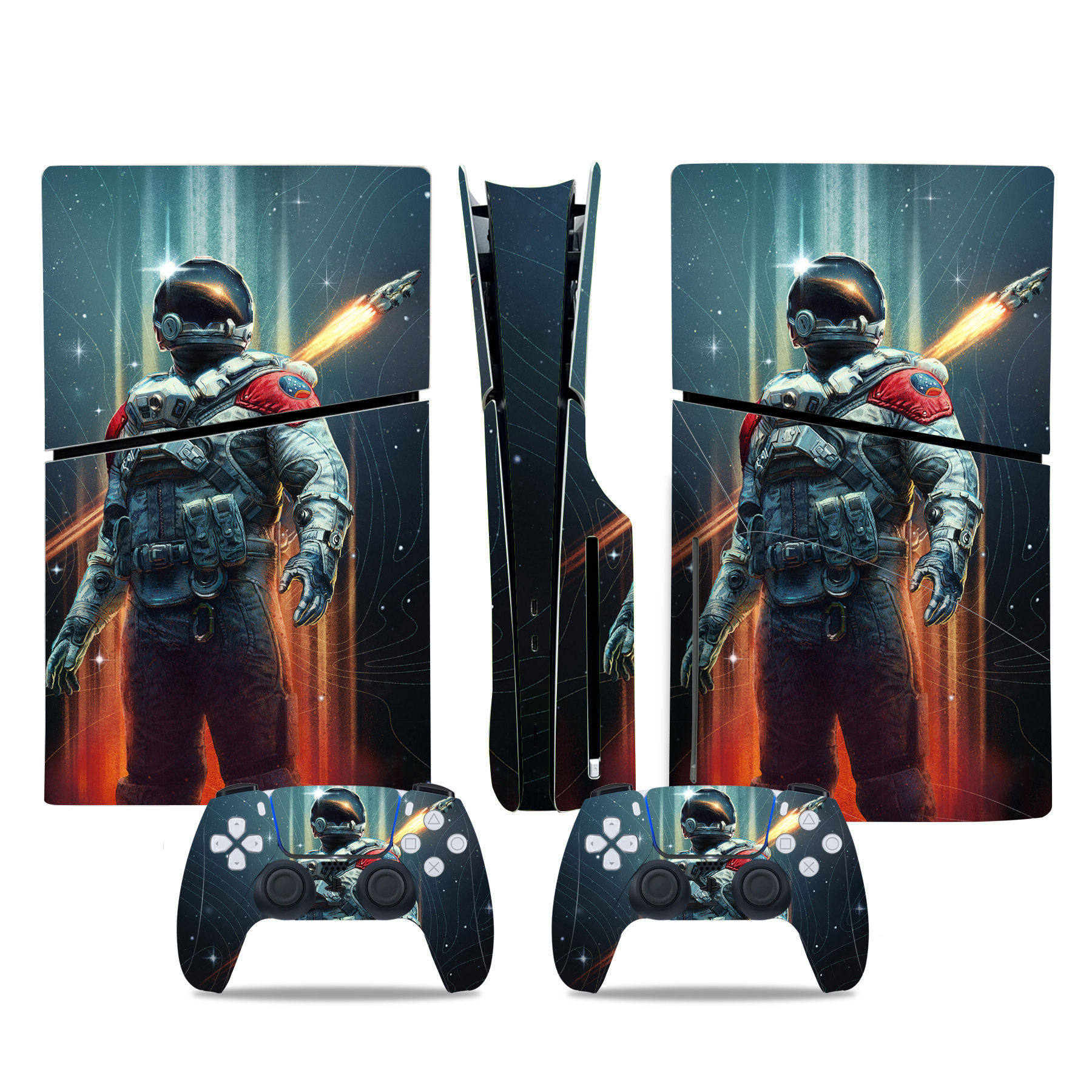PS5 slim贴膜光驱版游戏机全身贴纸彩膜贴 星空 贴纸 痛贴 Skin