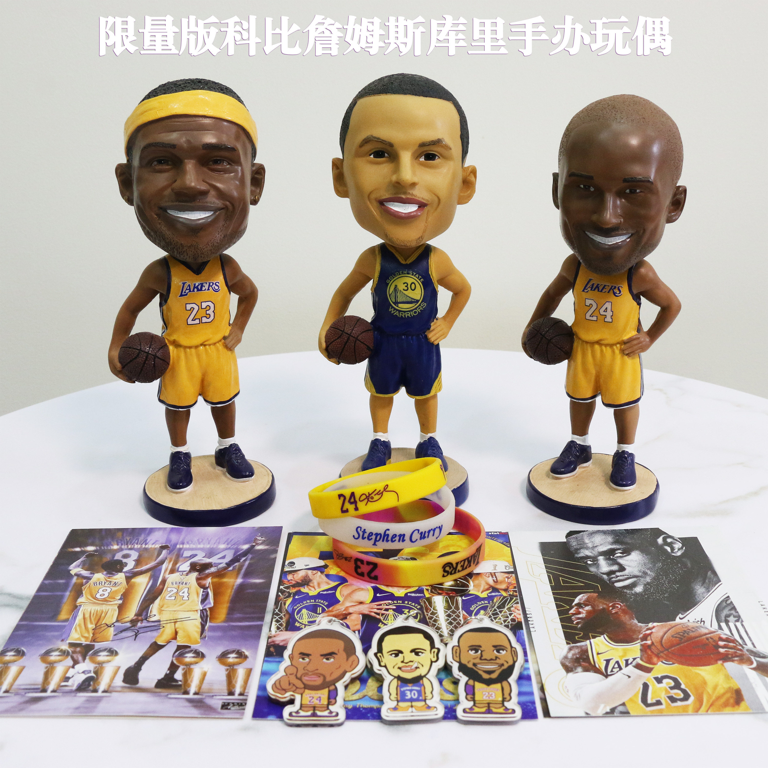 科比詹姆斯库里欧文杜兰特人偶手办公仔摆件纪念品篮球迷生日礼物
