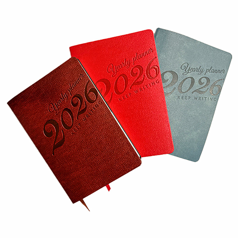 博士2026年历本日记工作效率手册日程本计划本日历皮面笔记本
