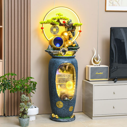 流水摆件循环水招财客厅