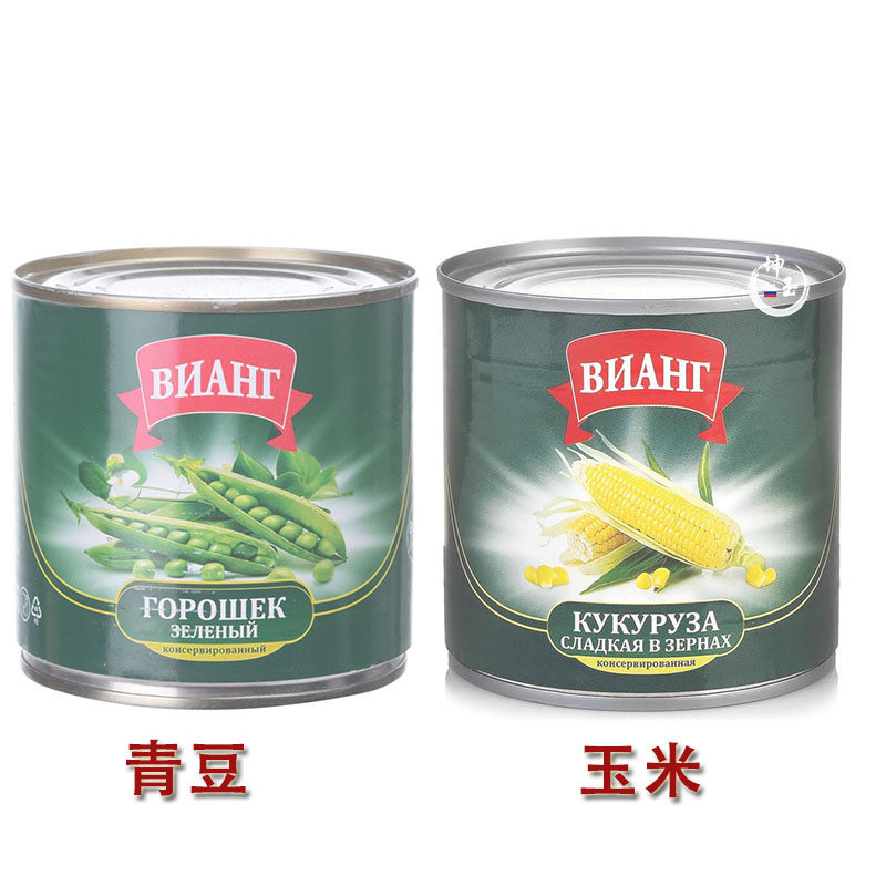 俄罗斯进口青豆玉米健身代餐即食