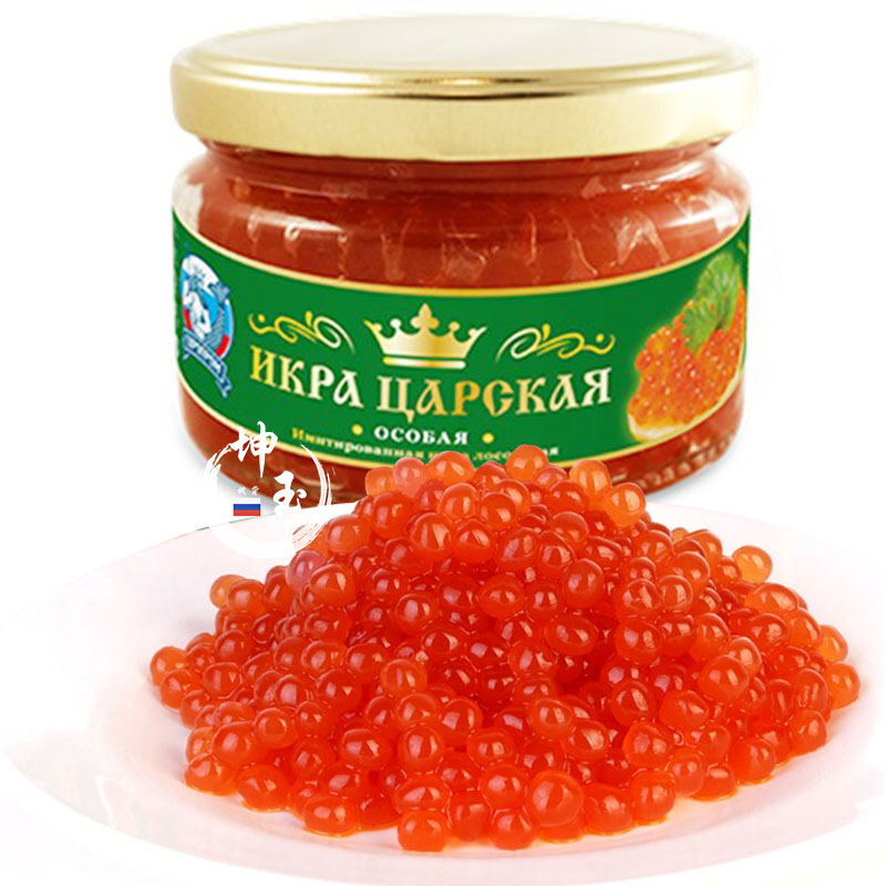 鱼子酱酱大马哈寿司料理俄罗斯