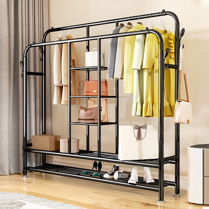 简易衣柜家用卧室出租房挂衣架宿舍收纳衣服铁架子经济型简约现代