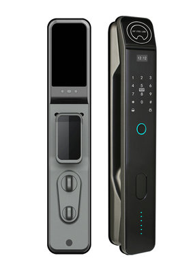 跨境涂鸦智能指纹密码锁巨石SD2RT型号3D人脸猫眼版全自动指纹锁