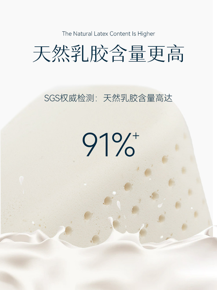 LYNPON LIN PENG TERRALAY IMPORTED LATEX ANTI-MITE LATEX PILLOW PHYSICAL NATURAL WAVE PILLOW ADULT NECK PROTECTOR