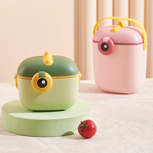 奶粉盒双层密封不漏粉便携粮仓