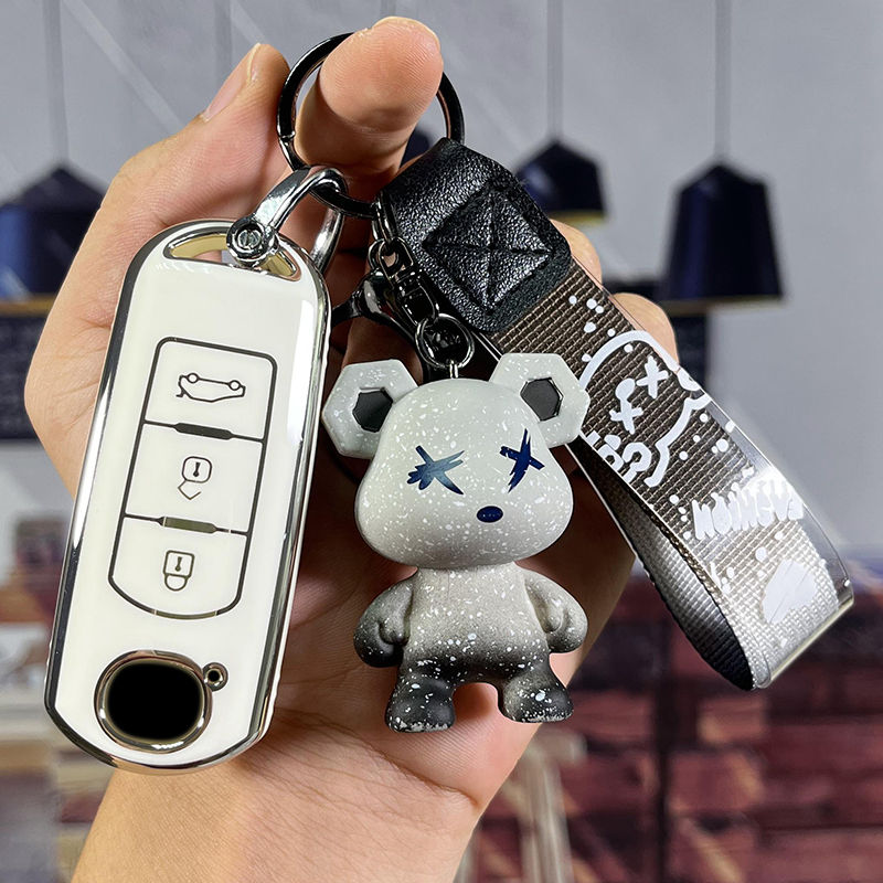 适用马自达钥匙套CX4阿特兹CX5昂克赛拉CX8马3创意6车钥匙包壳扣