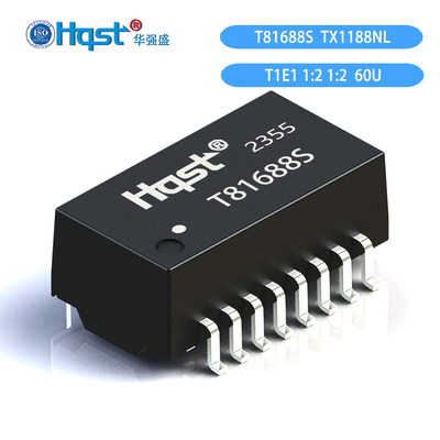 T81688S国产替代PulseTX1188NLT1E1语音通讯滤波器圈比1:2 600U