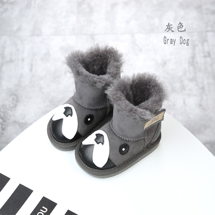 防水好打理 澳洲狗狗鞋儿童雪地靴羊皮毛一体保暖加厚靴子羊毛 - 淘宝联盟商品