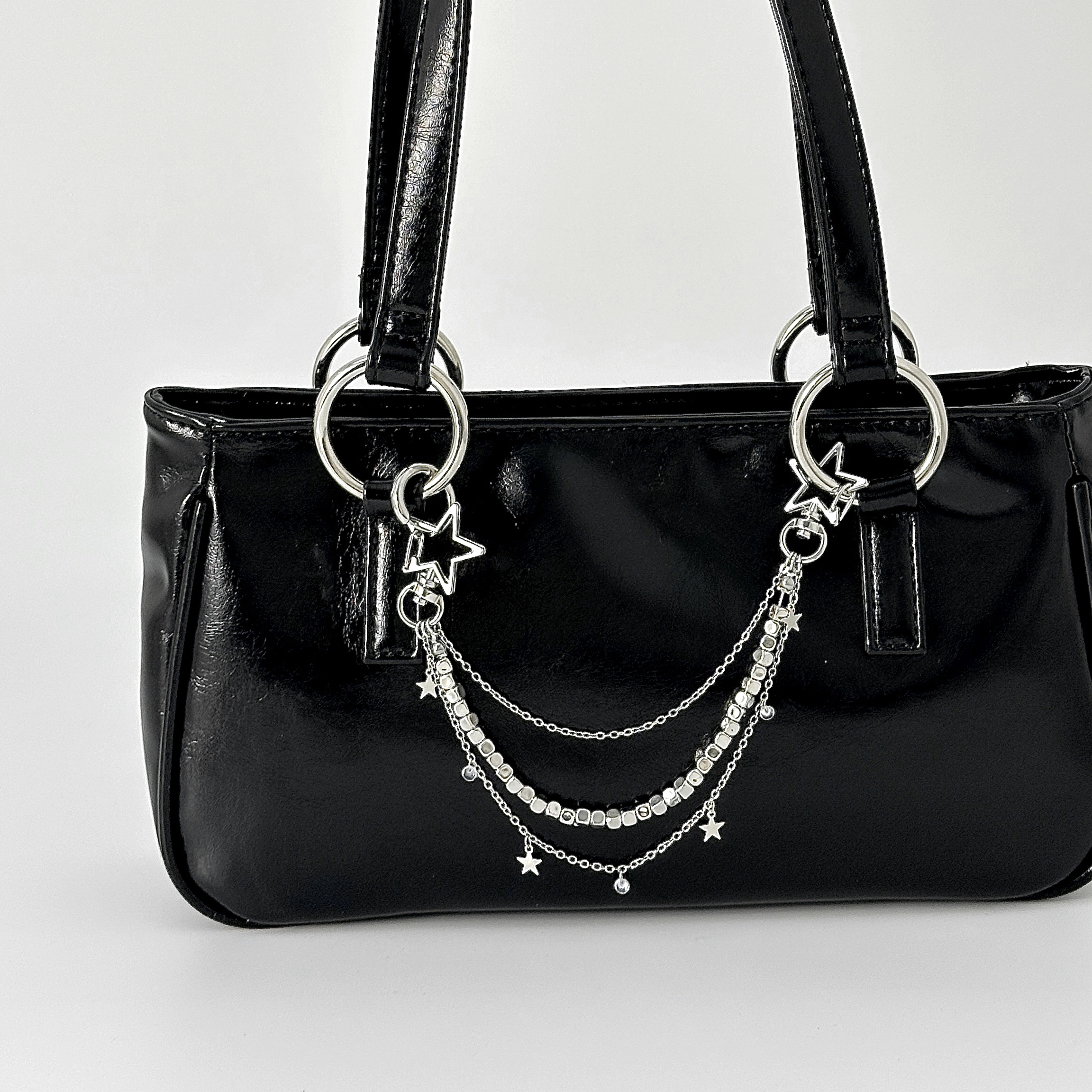 五角星CCB正方体包包链 欧美新潮时尚小众设计网红搭配包袋饰品酷