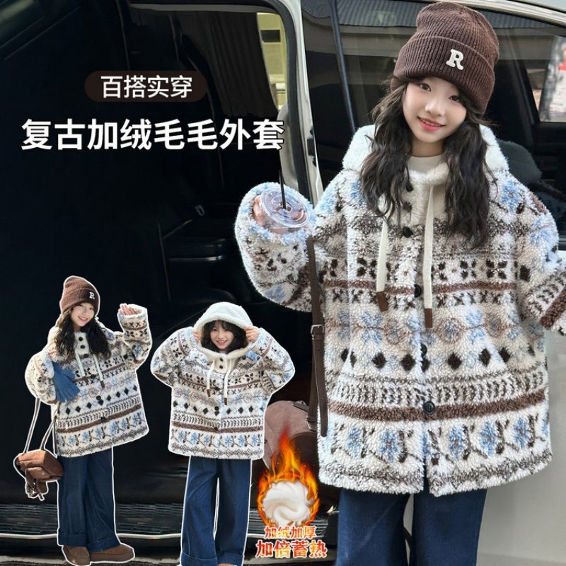 女童冬装上衣保暖羊羔毛外套女孩独特超好看儿童加绒加厚毛毛衣服,童装/婴儿装/亲子装,普通外套,淘宝优惠券,粉丝福利购,淘宝优惠卷