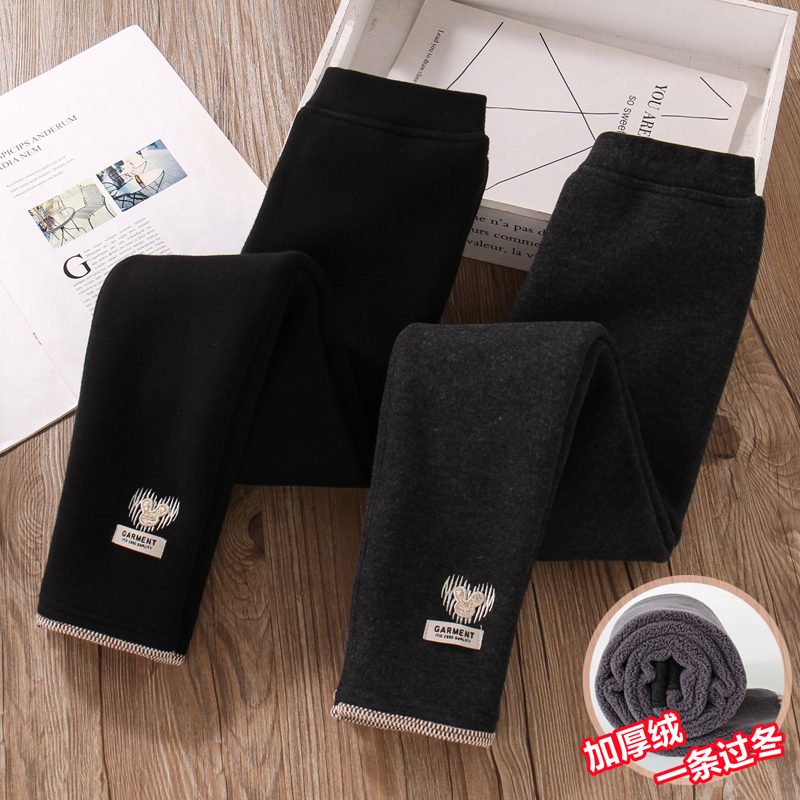 特厚澳立绒加绒裤子冬打底裤外穿
