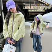 超好看加厚中大童夹棉棉衣 洋气今年流行爆款 女童棉服冬装 2025新款