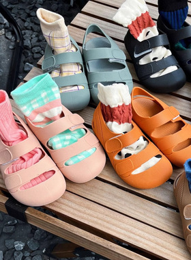 男女童凉鞋夏季新款Igor同款魔术贴宝宝学步沙滩鞋儿童软底果冻鞋