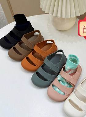 男女童凉鞋夏新款西班牙igor同款包头软底魔术贴童凉鞋沙滩踩水鞋