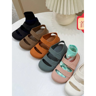 沙滩踩水鞋 男女童凉鞋 包头软底魔术贴童凉鞋 西班牙igor同款 夏新款