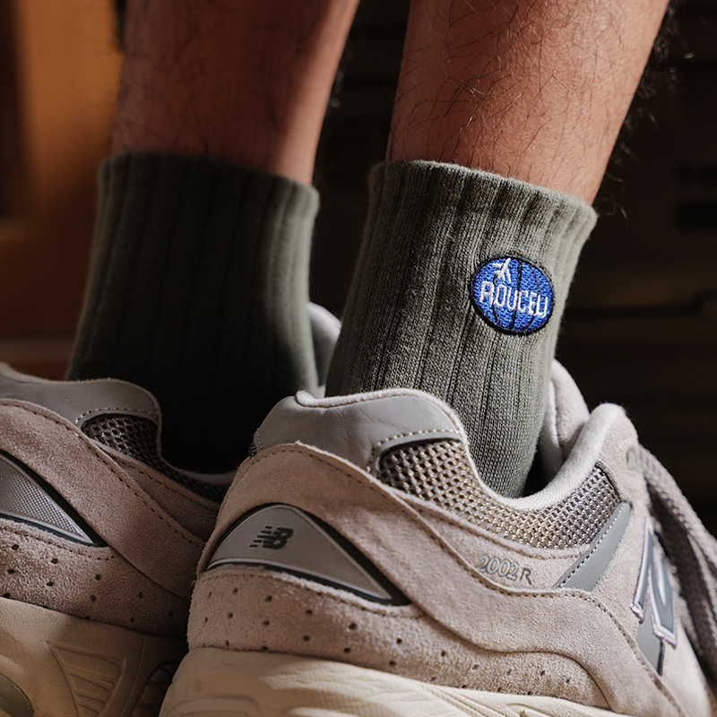 cityboy潮牌男中筒袜潮流春夏季薄款休闲运动袜个性棉袜刺绣潮袜