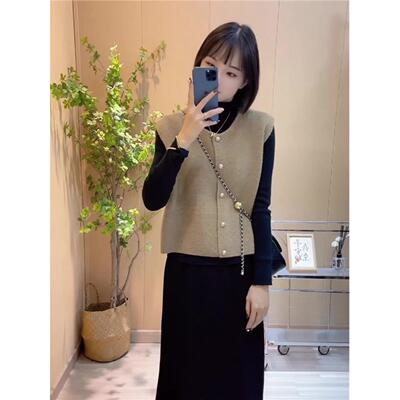 针织马甲背心外套女春秋20