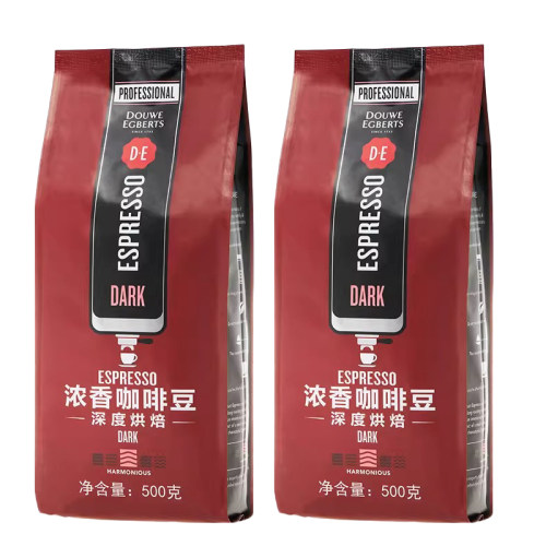 DE帝怡浓香咖啡豆日期新鲜意式中深度烘焙阿拉比卡商用咖啡豆500g