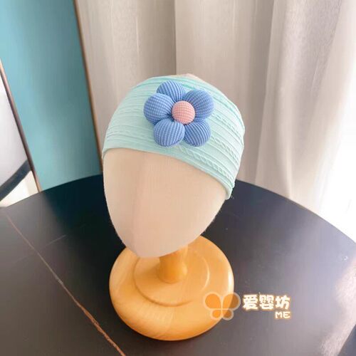 夏季薄款女宝宝护囟门小花发带