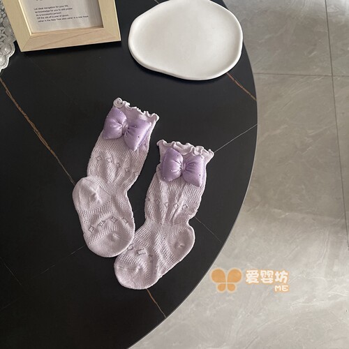 婴儿袜子夏季薄款网眼透气棉袜