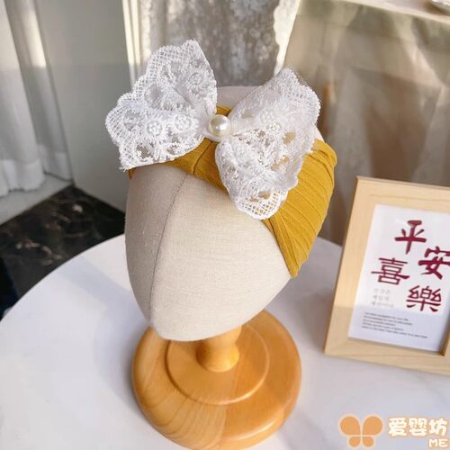 韩系婴儿蝴蝶结发带高弹不勒头