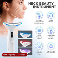 Red Light Face & Neck Beauty Device Facial Massager Tool thumbnail 2
