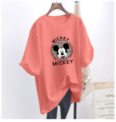 5 colors summer fat mm200kg plus size medium length 26pcs cotton Korean Short Sleeve T-Shirt