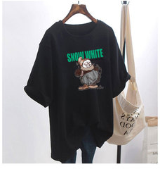 5個顏色夏季胖MM200斤加大碼中長款26支純棉韓版短袖t恤女