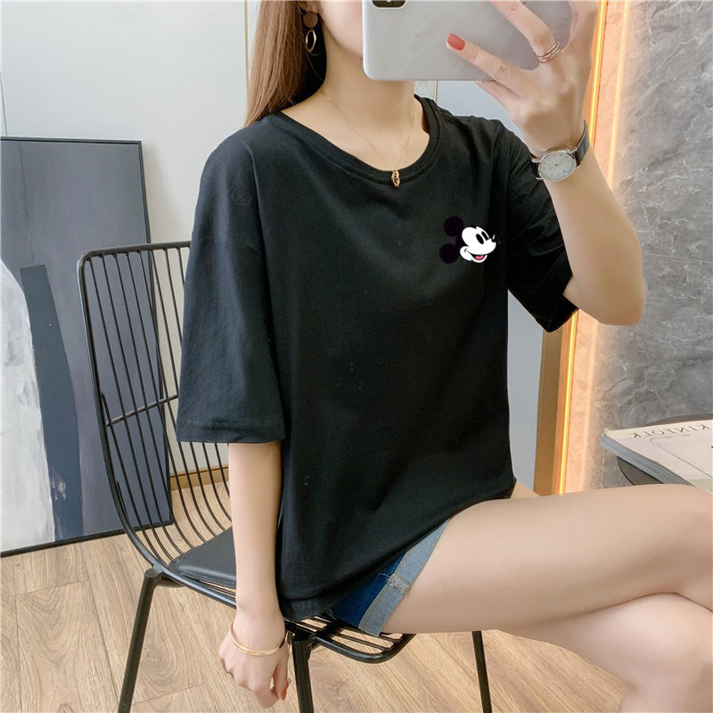 白色純棉短袖t恤女9個色新款夏季體恤網紅ins超火上衣