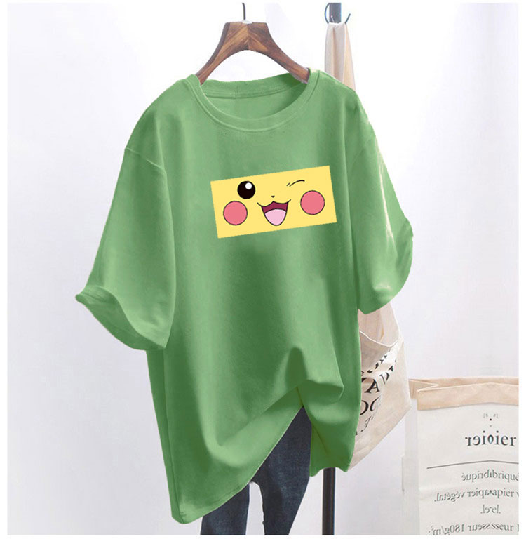 5 colors summer fat mm200kg plus size medium length 26pcs cotton Korean Short Sleeve T-Shirt