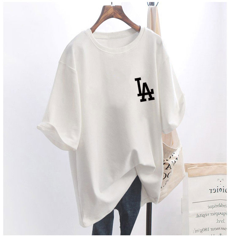 5 colors summer fat mm200kg plus size medium length 26pcs cotton Korean Short Sleeve T-Shirt