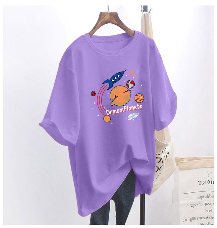 5 colors summer fat mm200kg plus size medium length 26pcs cotton Korean Short Sleeve T-Shirt