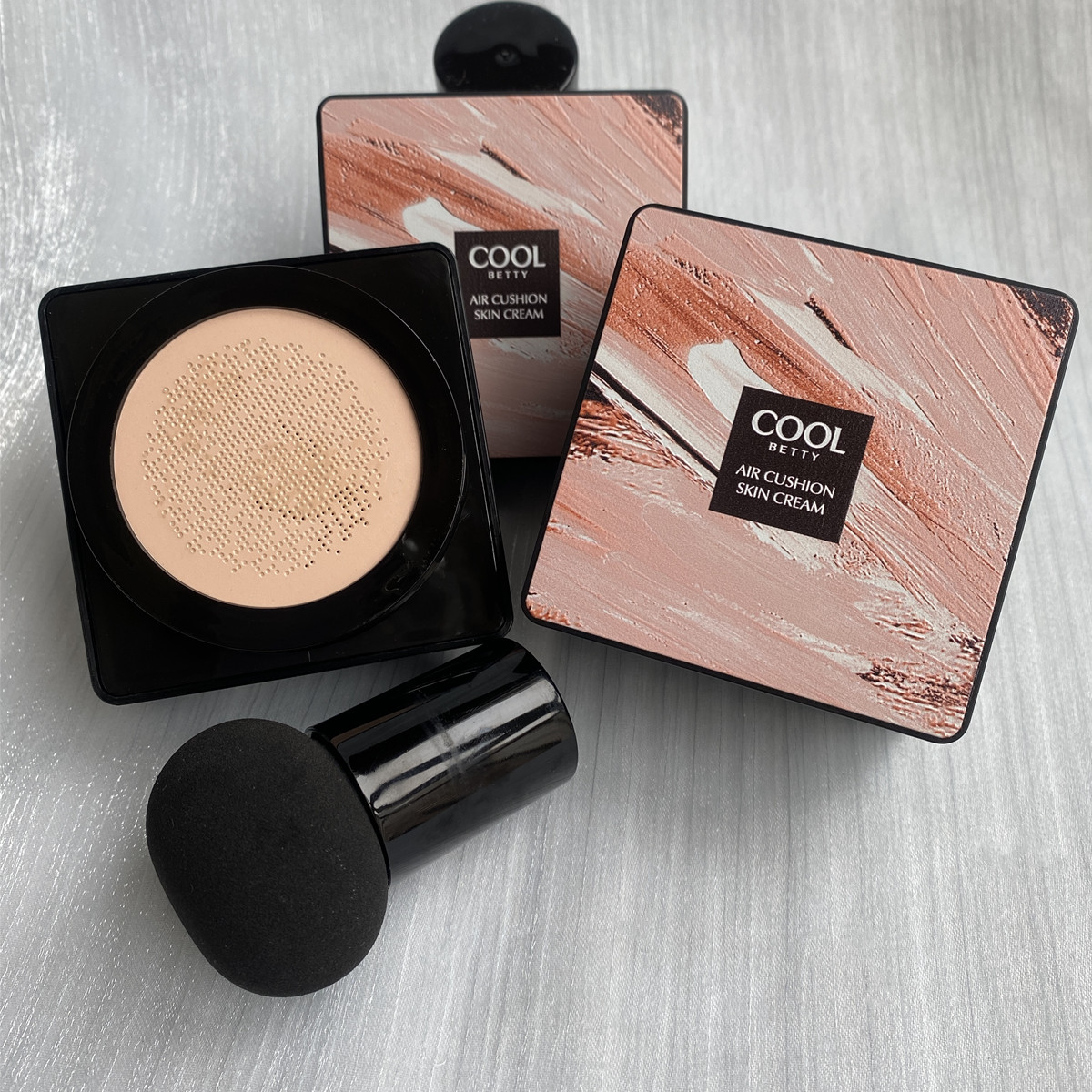 cool俏美人熊果苷亮颜蘑菇气垫霜cc遮瑕提亮防水不易脱妆bb粉底液