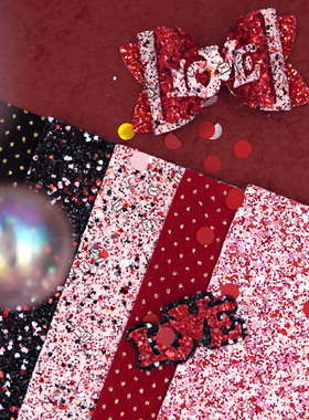 easymaker出口闪布diy发夹制作材料材料ig蝴蝶结ins发饰儿童公主1