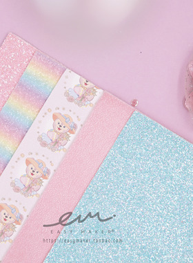 easymaker手工diy学生儿童蝴蝶结小清新公主创意闪布发夹ins款ig1