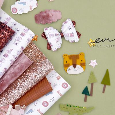 边夹easymaker闪光布料