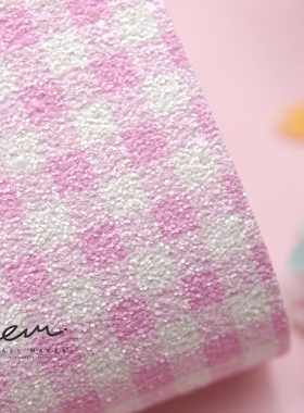 easymaker闪布手工DIY发夹蝴蝶结福利材料包彩色格子ins发饰儿童