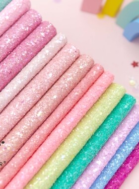 easymaker出口纯色闪布手工diy制作发夹材料蝴蝶结ig儿童发饰刘海