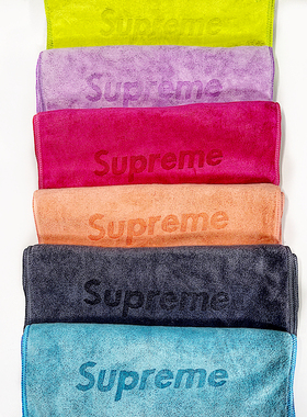 潮牌Sup毛巾家用男女跑步健身吸汗擦汗脸巾运动毛巾吸水速干 定制