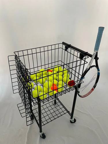 网球装球车网球教练车教学训练网球框捡球框移动带轮折叠一体式