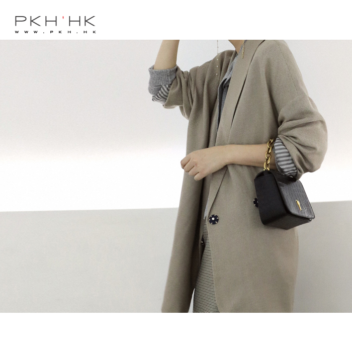 PKH.HK Çï¼¾ÐÂÆ·Ê±÷Öã¼ÀÁ ±ð¾ßÒ»¸ñµÄ¿íËÉÀªÐÎÁ½Á£¿ÛÐÝÏÐÎ÷×°ÍâÌ×