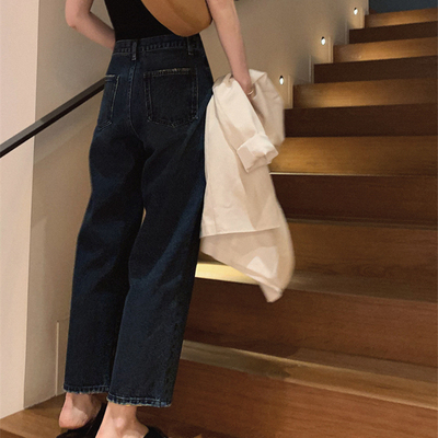 PKHHK新品自留百搭直筒牛仔裤