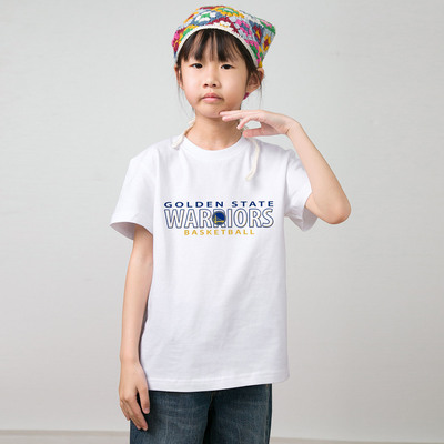 数码直喷 WARRIORS 夏季短袖T恤男女儿童幼儿园宝宝