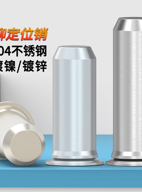 铁镀镍导向销TPS压铆定位销304实心圆柱头固定插销钉销子M3-M8