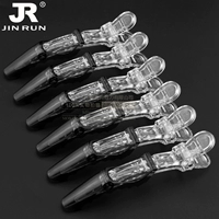 3 Crystal Clips-6 Black 6