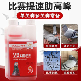 搏冠鸽药VB12强豪液比赛加速度补体能多关赛能量液血氧素博冠VB12