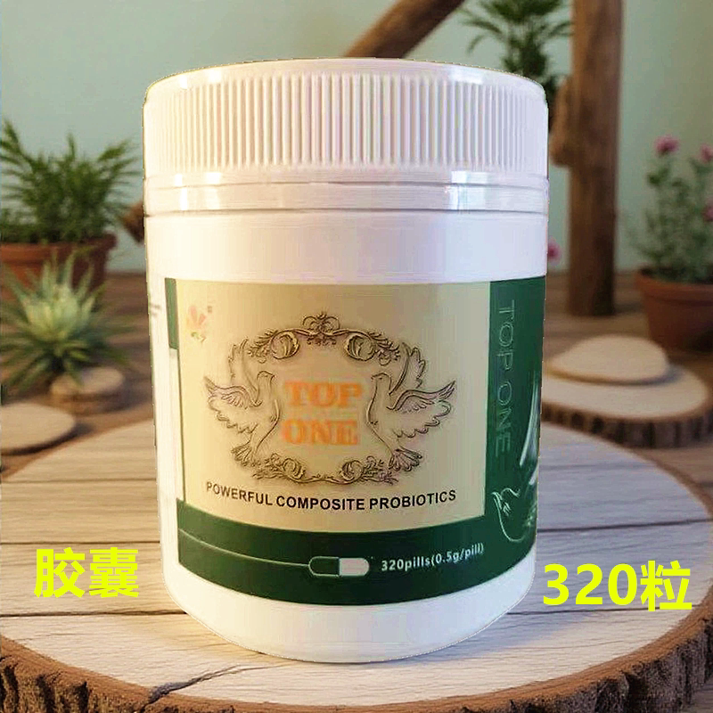 荷兰顶峰复合菌胶囊320粒鸽药赛种幼鸽调理肠道促消化百亿活菌丸