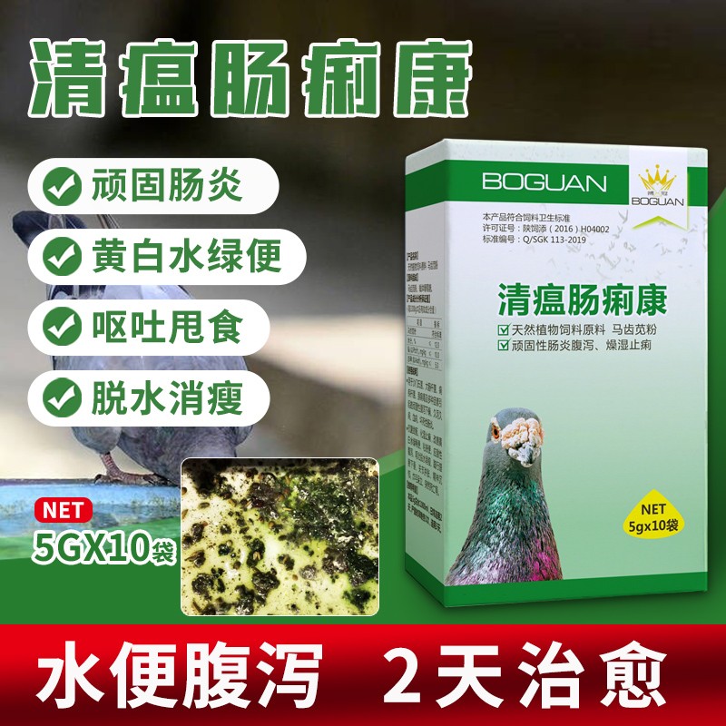 博冠清瘟粉劑水便腹瀉感康鴿藥