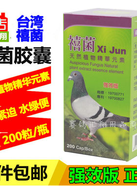 鸽子药台湾宏桥禧菌促消化活积料积水胀气瓶装禧菌胶囊200粒